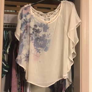 Sheer Mudd spring time blouse